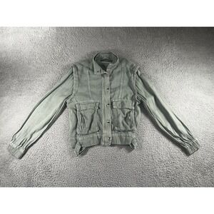 Blanknyc Jacket Women XS‎ Full Zip Linen Utility Steampunk Boho